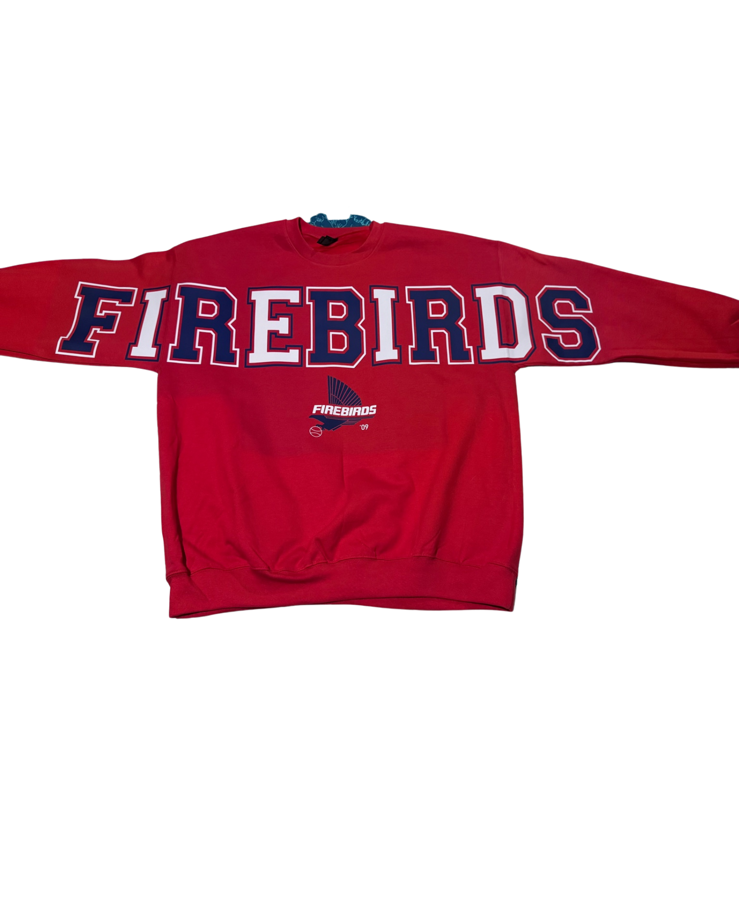 Firebirds Oversized Varsity Crewneck Sweatshirt