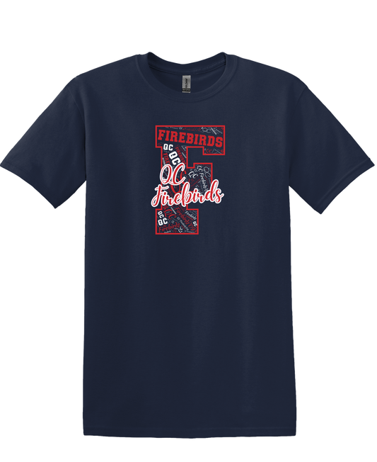 QC Firebirds Initial Word Cloud Apparel