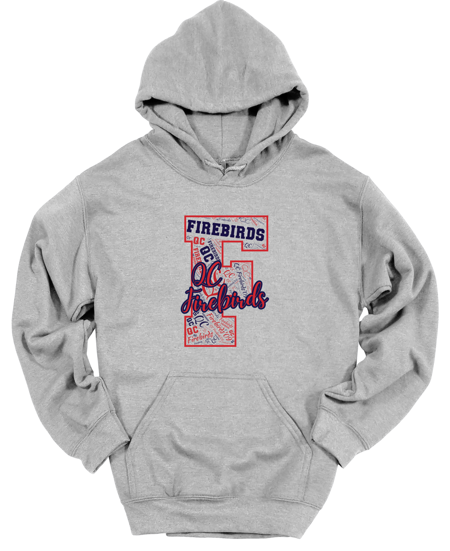 QC Firebirds Initial Word Cloud Apparel