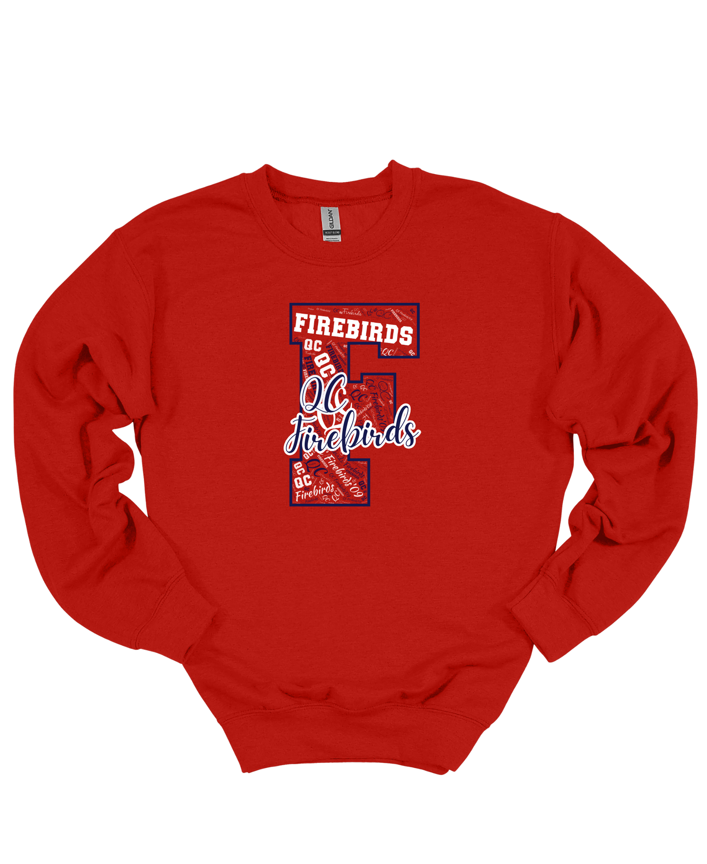 QC Firebirds Initial Word Cloud Apparel