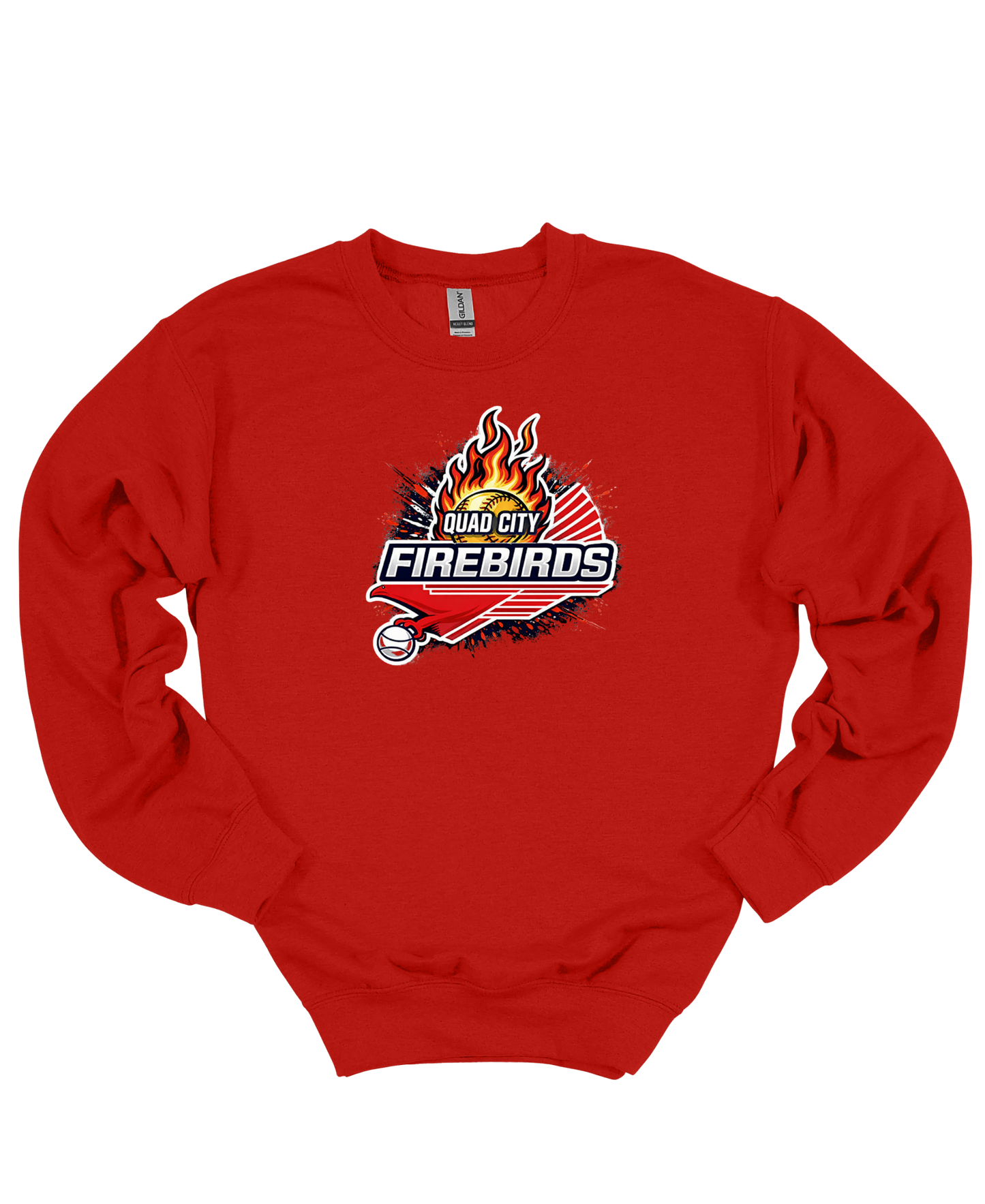 QC Firebirds Impact Flame Logo Apparel