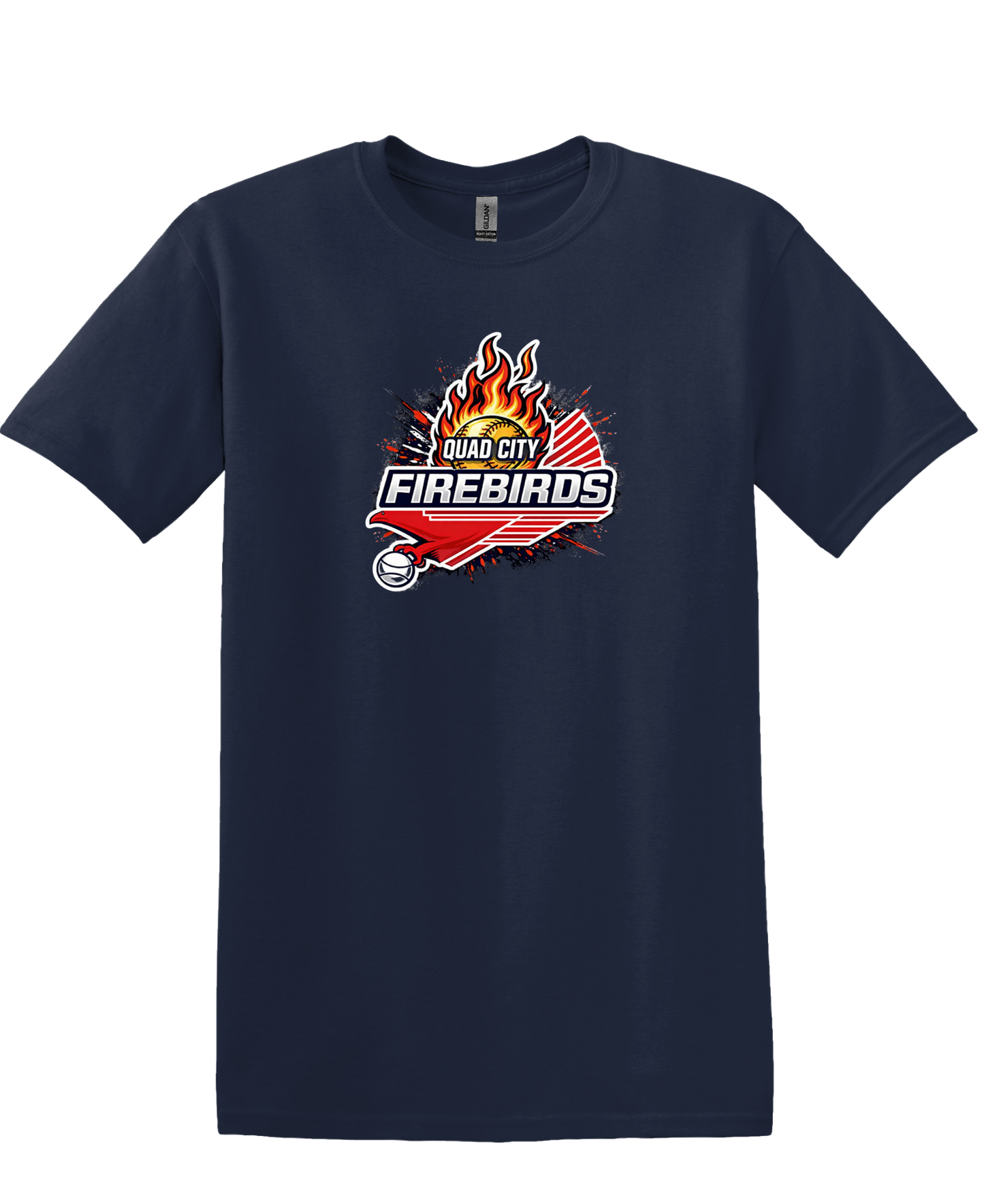 QC Firebirds Impact Flame Logo Apparel